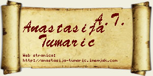Anastasija Tumarić vizit kartica